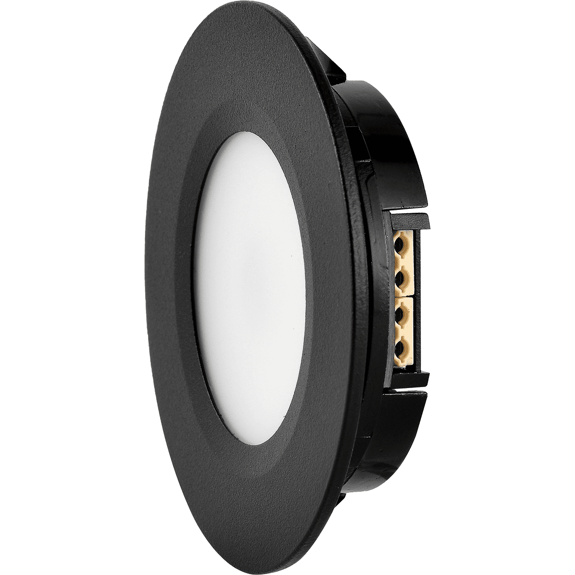 Q-36 Downlight 3000K Negro De Designlight - Con un orificio de 55 mm, una profundidad de montaje de 13 mm y un di&aacute;metro de 70 mm, es adecuada para reemplazar la mayor&iacute;a de l&aacute;mparas similares.