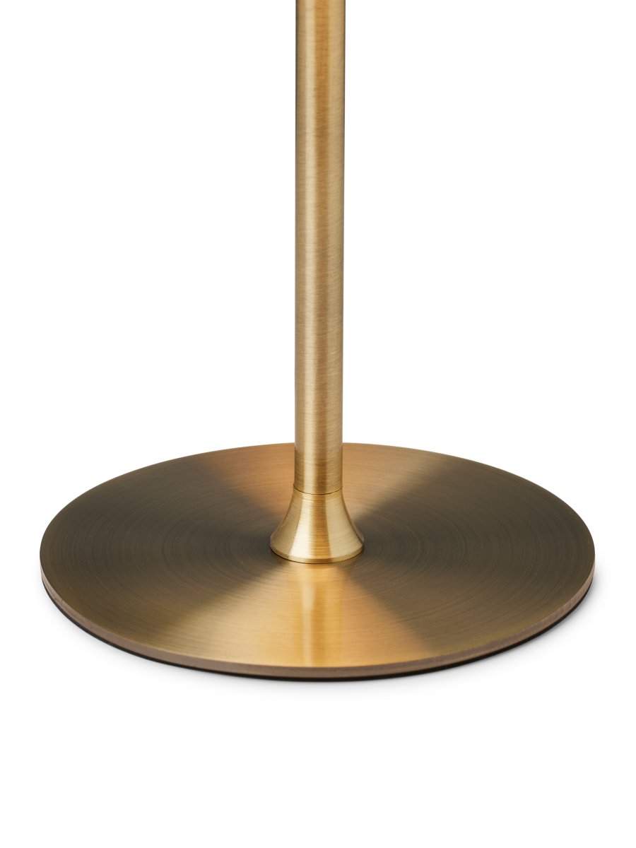 Boogie 25cm Latón antiguo lámpara de mesa De Halo Design - Se suministra con cable de 1,5 m, interruptor de encendido y enchufe.