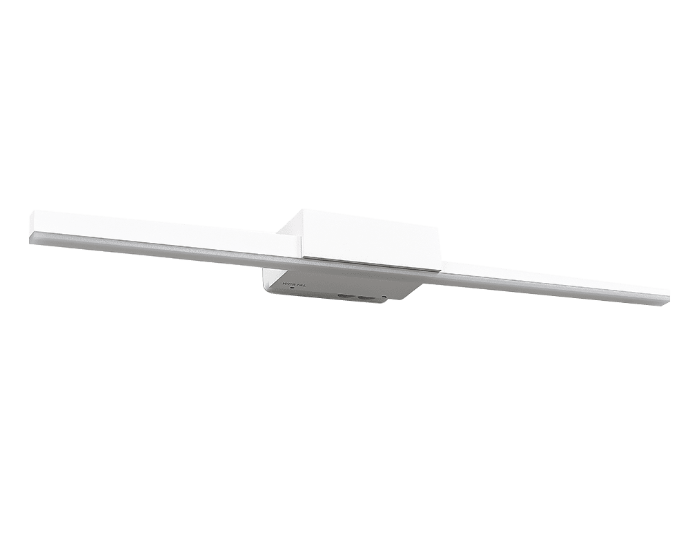 Aqua I 60cm Blanco lámpara de baño De Westal - El panel trasero cuenta con entradas y salidas conmutables para cables de instalación, con la opción de conectar un cable externo.