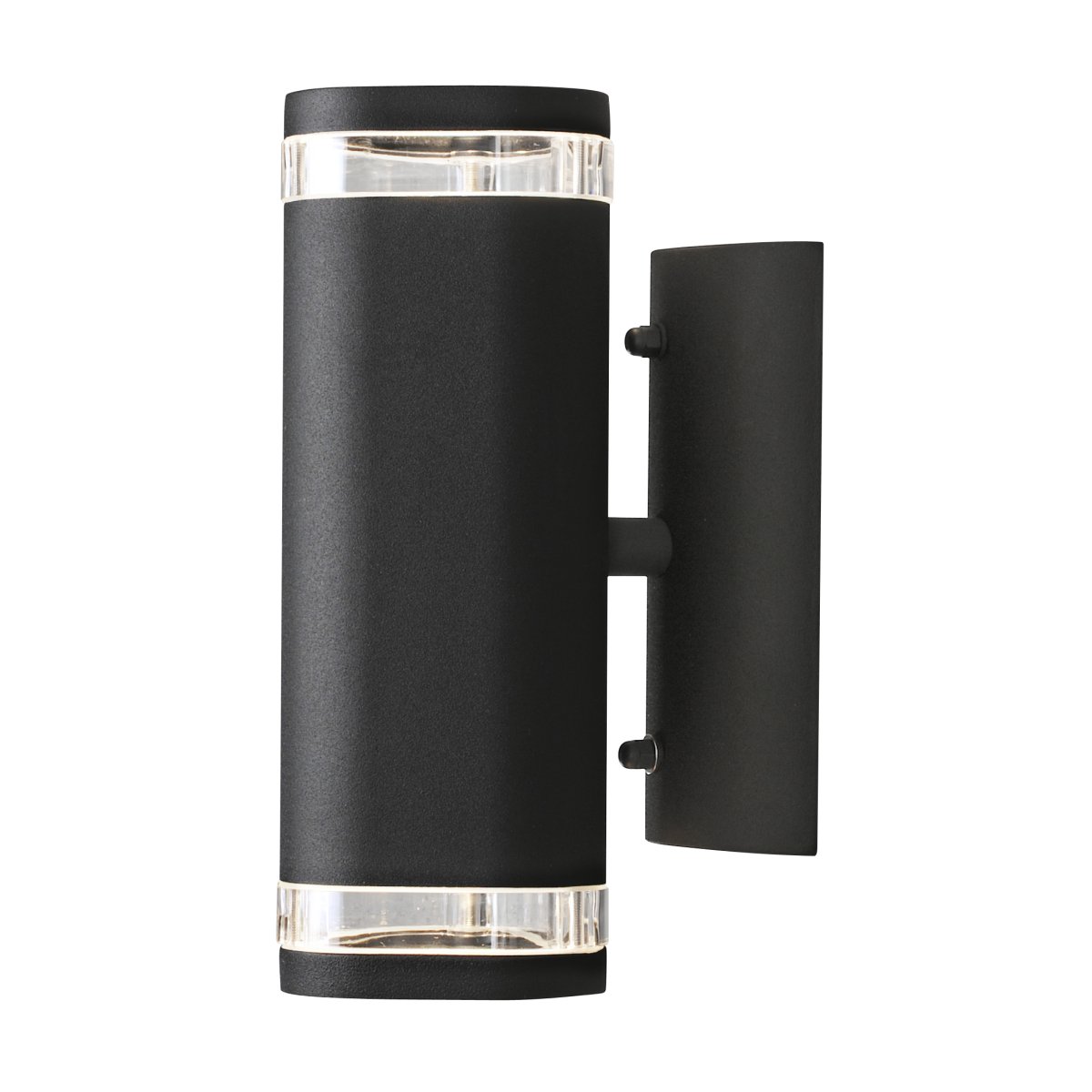 Modena II Negro lámpara de exterior De Konstsmide - La luz se dirige tanto hacia arriba como hacia abajo, creando un efecto de iluminaci&oacute;n decorativo y efectivo que realza la fachada y aporta un ambiente acogedor al jard&iacute;n.