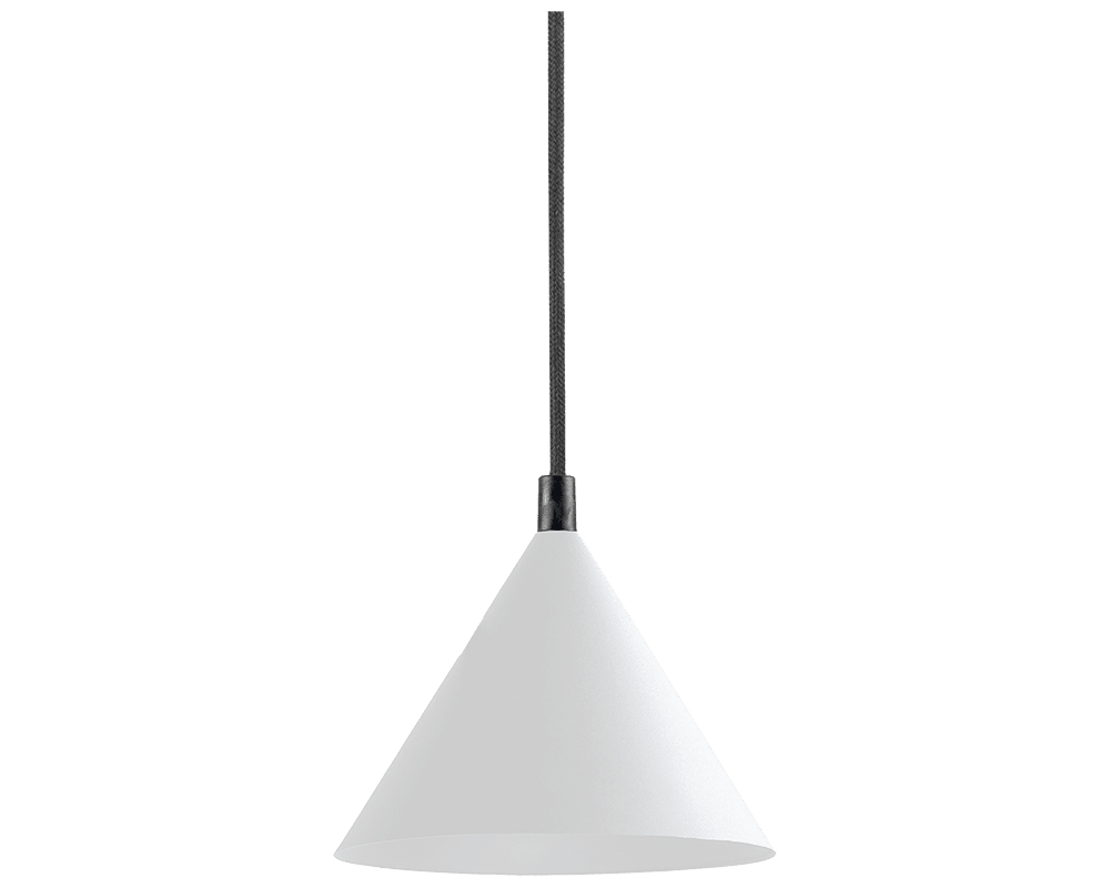 Tratt Micro Ø17 Blanco Lámpas de techo De Westal - Fabricada en acero inoxidable con recubrimiento de polvo blanco, es ideal para iluminar mesitas de noche, cocinas, cafeterías y áreas de recepción.