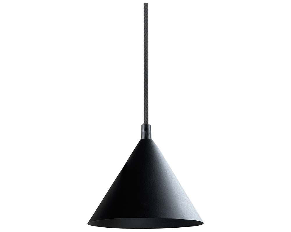 Tratt Micro Ø17 Negro Lámpas de techo De Westal - Fabricada en acero inoxidable con recubrimiento de polvo negro, es ideal para iluminar mesitas de noche, cocinas, cafeter&iacute;as y &aacute;reas de recepci&oacute;n.