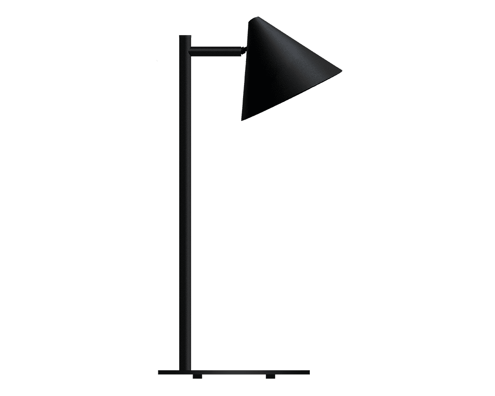Tratt Micro 57cm Negro lámpara de mesa De Westal - Incluye un cable de 2 metros, un regulador de intensidad con funci&oacute;n de memoria y un adaptador de corriente.