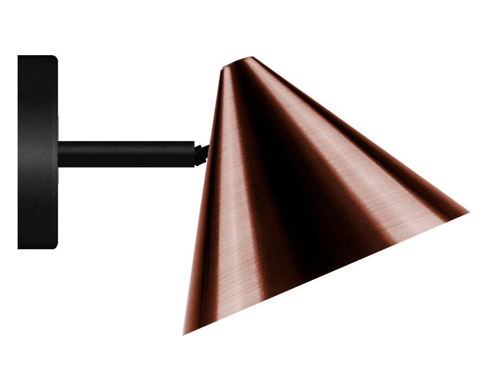 Tratt Micro IP20 Cobre oxidado oscuro lámpara de pared De Westal - El paquete incluye un cable de 2 m, un regulador de intensidad con funci&oacute;n de memoria y un adaptador de corriente.