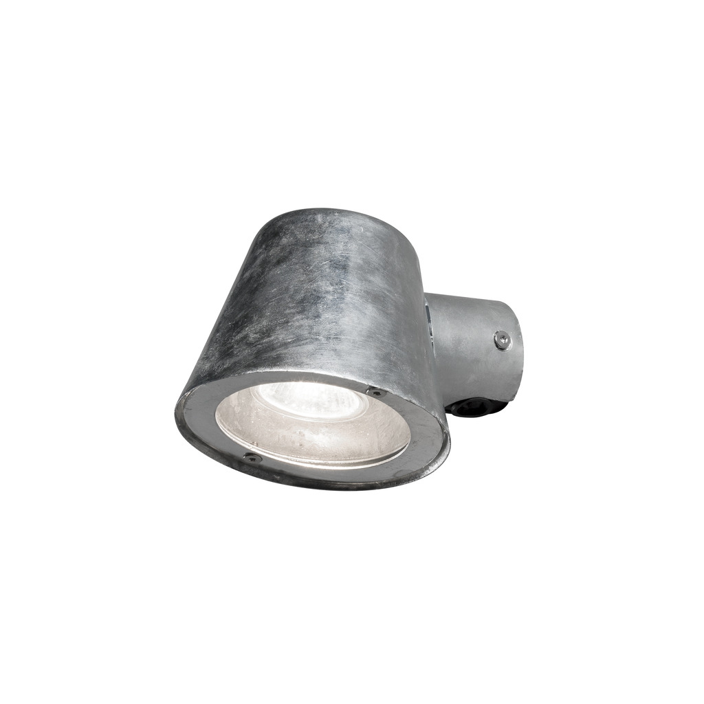 Trieste acero galvanizado lámpara de exterior De Konstsmide - Con su dise&ntilde;o redondeado y su luz directa, es ideal para crear una atm&oacute;sfera sofisticada en zonas de entrada y zonas de paso.