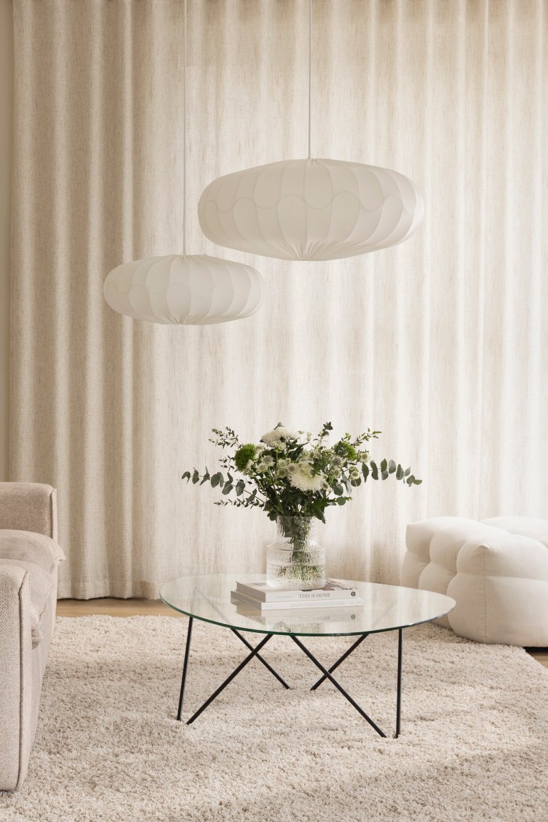Bladverk Pantalla S/Colgante Ø50 Blanco Lámpas de techo De Globen Lighting - La pantalla se puede usar como l&aacute;mpara colgante o de techo, lo que le permite elegir la fuente de luz y la suspensi&oacute;n (se venden por separado) seg&uacute;n sus necesidades.