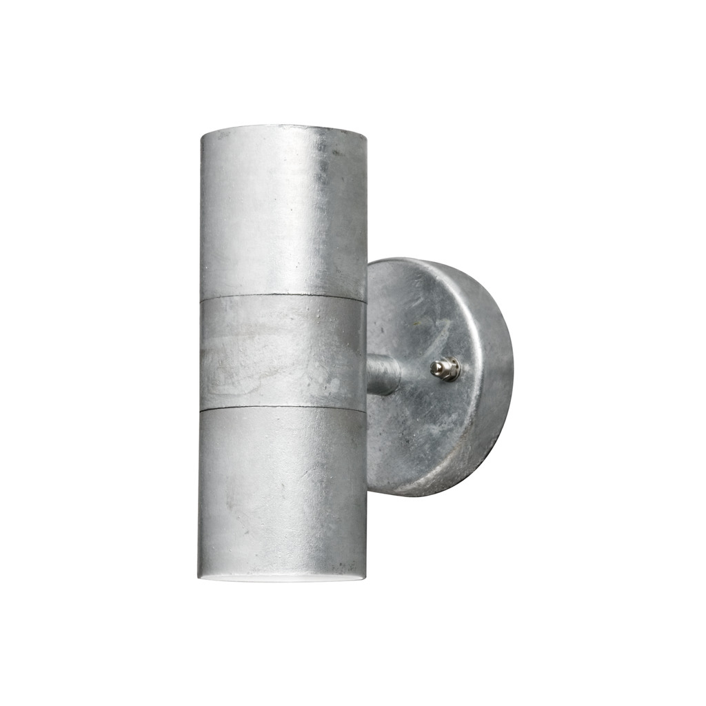 Modena acero galvanizado lámpara de exterior De Konstsmide - Crea una soluci&oacute;n de iluminaci&oacute;n elegante y moderna en tu fachada con este aplique de pared de acero galvanizado que ilumina tanto hacia arriba como hacia abajo.