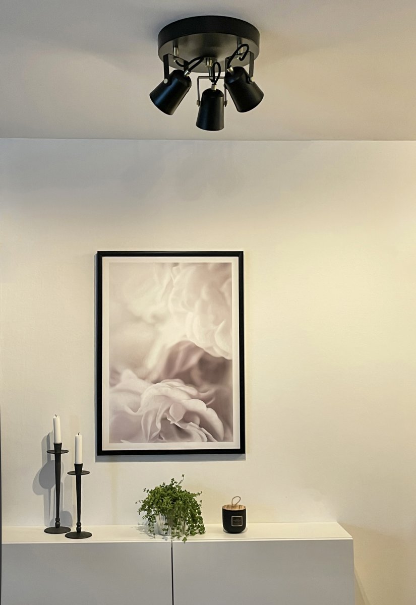 Metz 3 Negro foco de techo De Aneta Lighting - Foco de techo Metz fabricado en metal.