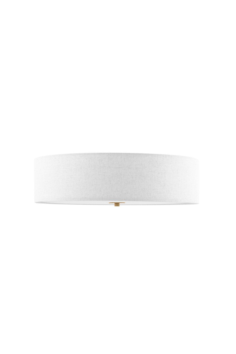 Noah Ø50 Blanco plafón De Globen Lighting - La elegante y decorativa lámpara de techo Noah está elaborada artesanalmente en lino blanco y cautiva por su hermosa y vibrante forma.