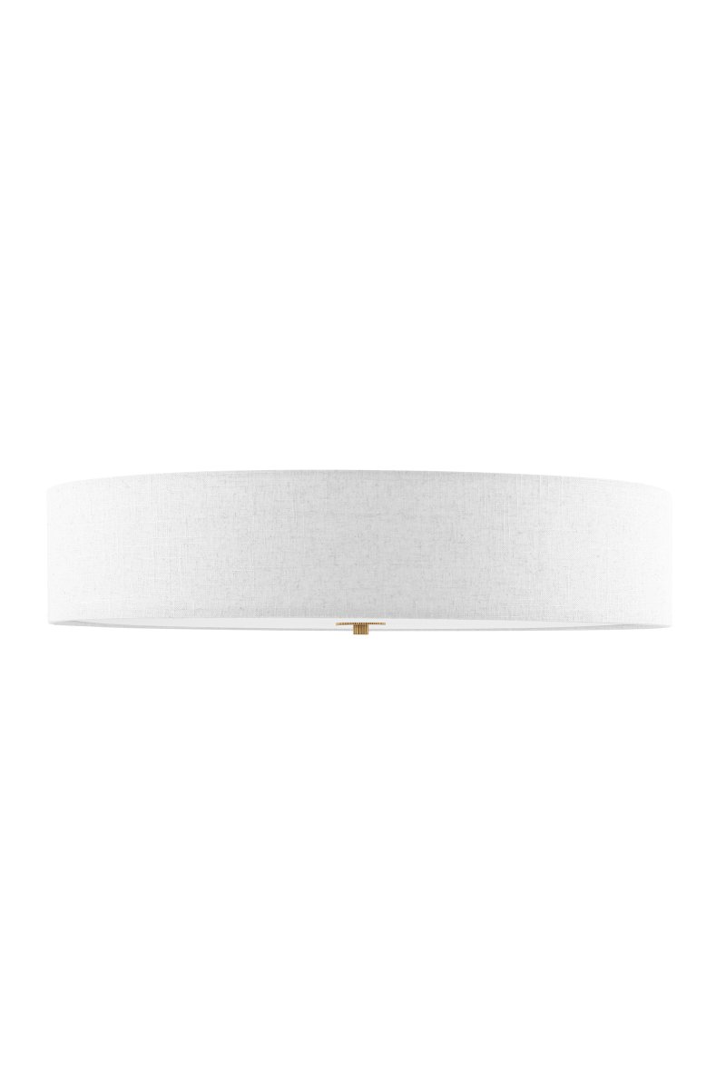 Noah Ø65 Blanco plafón De Globen Lighting - La elegante y decorativa lámpara de techo Noah está elaborada artesanalmente en lino blanco y cautiva por su hermosa y vibrante forma.