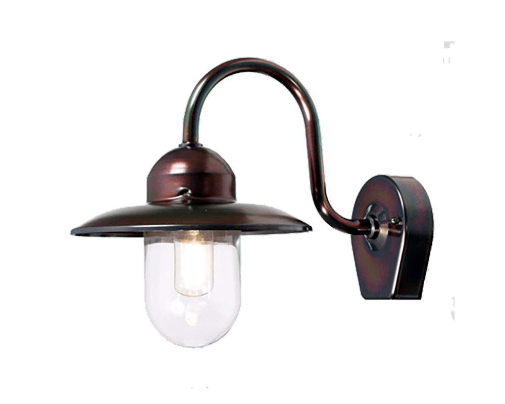 Nisse Cobre oxidado lámpara de exterior De Westal - Nisee es una lámpara de pared clásica para exteriores que combina un diseño atemporal con materiales de alta calidad.