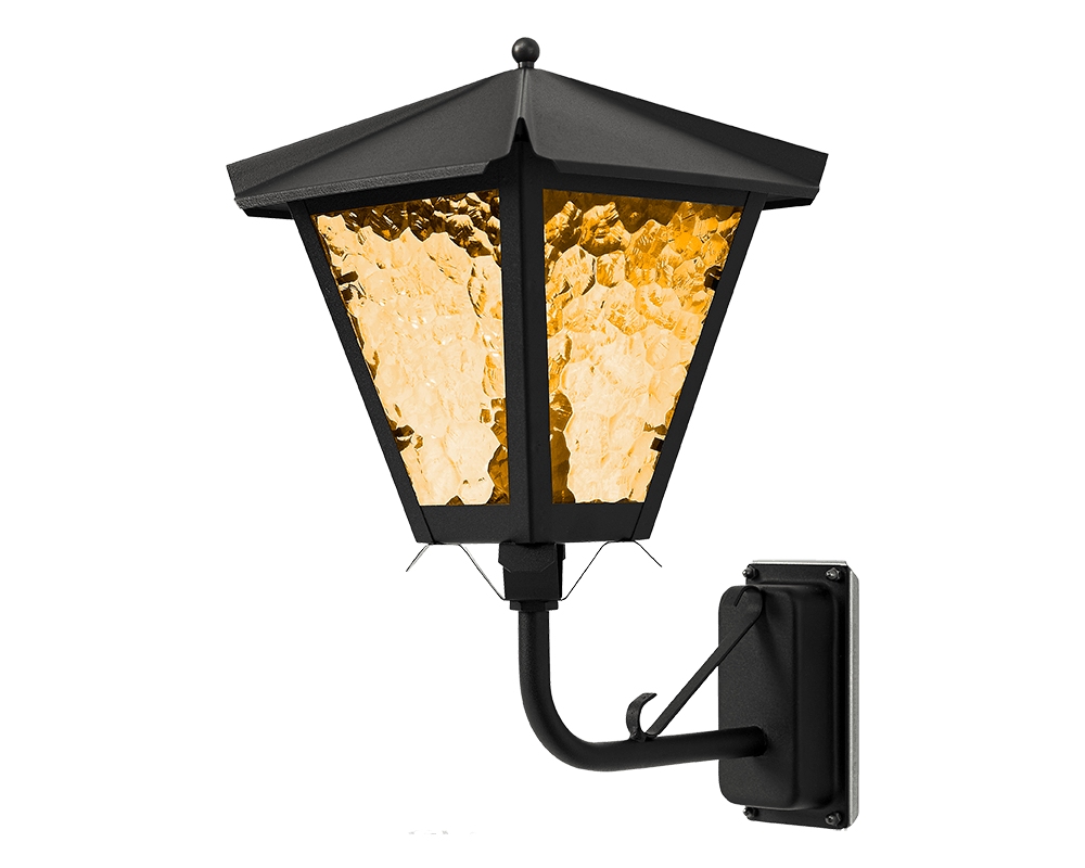 Gustav upp Negro lámpara de exterior De Westal - Elija entre una linterna orientada hacia arriba o hacia abajo con un acabado pintado y resistente a la oxidaci&oacute;n o en cobre bellamente oxidado.