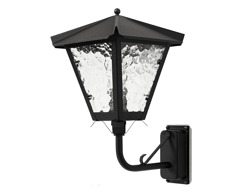 Gustav upp Negro lámpara de exterior De Westal - Elija entre una linterna orientada hacia arriba o hacia abajo con un acabado pintado y resistente a la oxidación o en cobre bellamente oxidado.