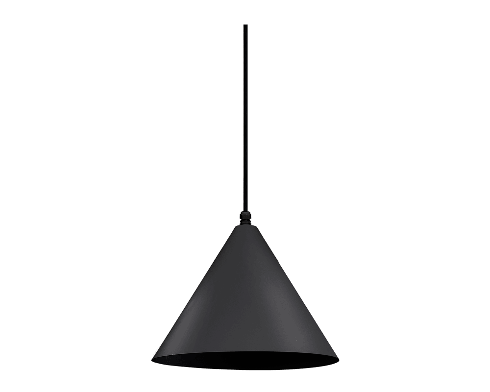 Tratt Ø25 IP44 Negro De Westal - Gracias a su forma cl&aacute;sica y su exclusiva elaboraci&oacute;n, la l&aacute;mpara es tanto una fuente de luz funcional como un elemento decorativo para interiores.