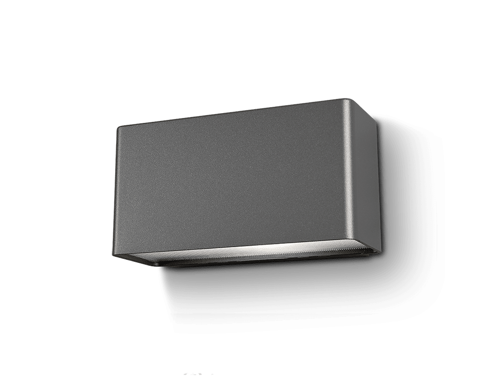 Imagen ampliada de Jubilar II Antracita lámpara de exterior De Westal - Aplique de pared con carcasa de aluminio y protección antideslumbrante microprismática.
