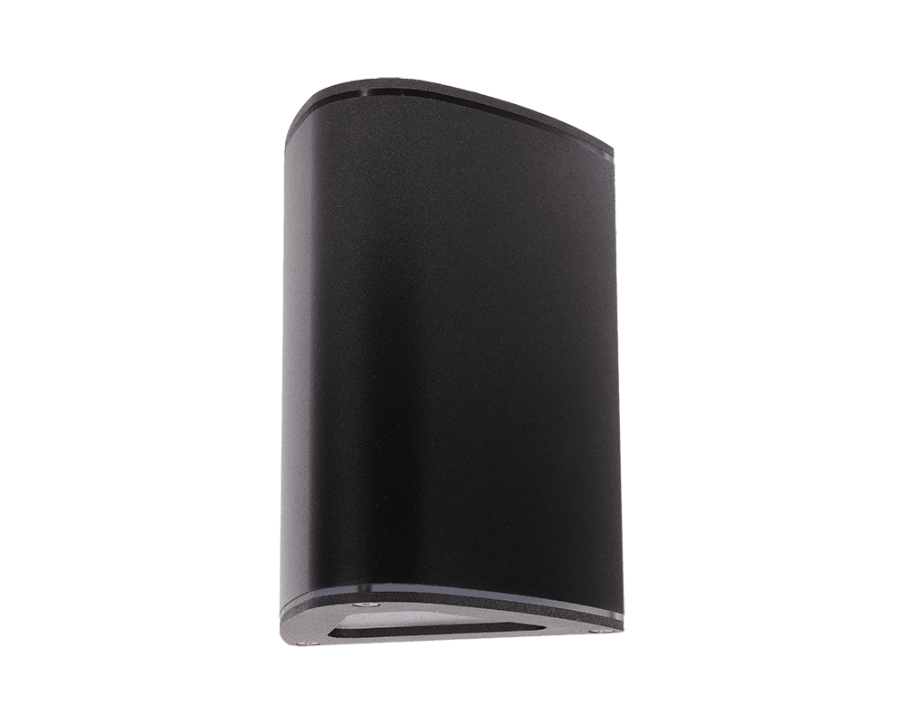 Trius II Negro lámpara de exterior De Westal - Bloque de terminales de conexión rápida y orificios dobles para cables externos y enrutamiento.