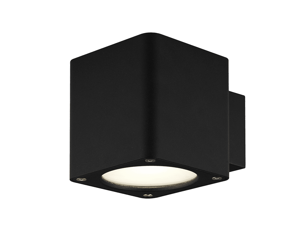 Lot Reko I Negro lámpara de exterior De Westal - Lot Reko es una serie de luminarias fabricadas en aluminio fundido a presión con un recubrimiento de polvo resistente a la corrosión.