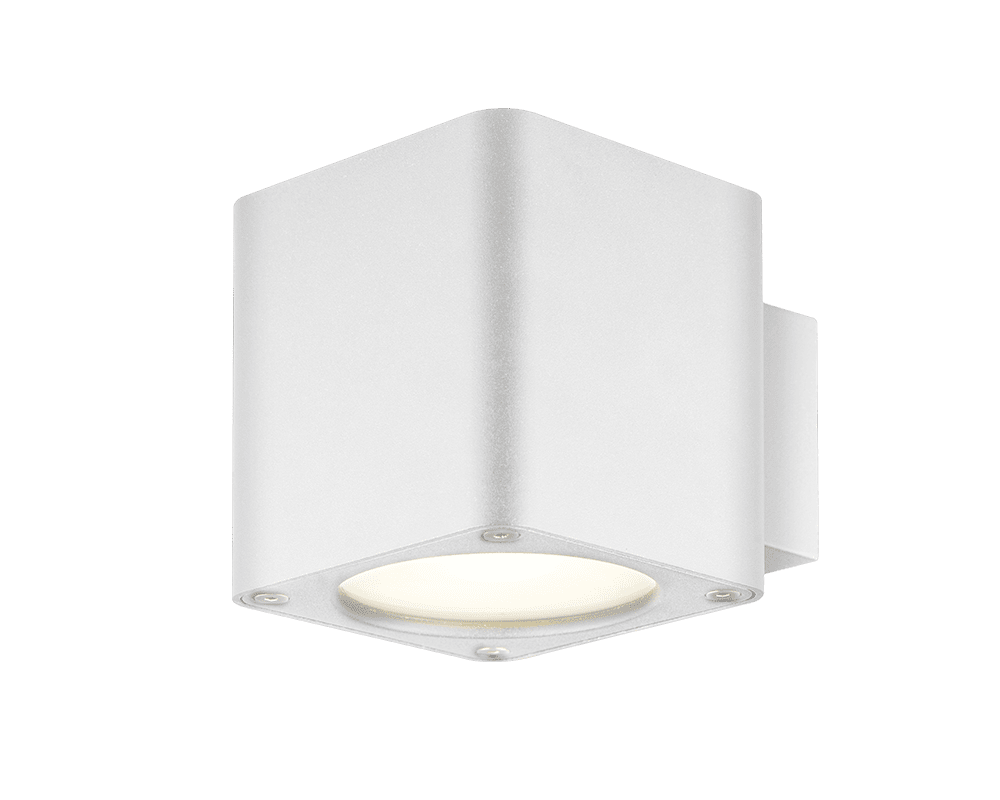 Imagen ampliada de Lot Reko I Blanco lámpara de exterior De Westal - Lot Reko es una serie de luminarias fabricadas en aluminio fundido a presión con un recubrimiento de polvo resistente a la corrosión.