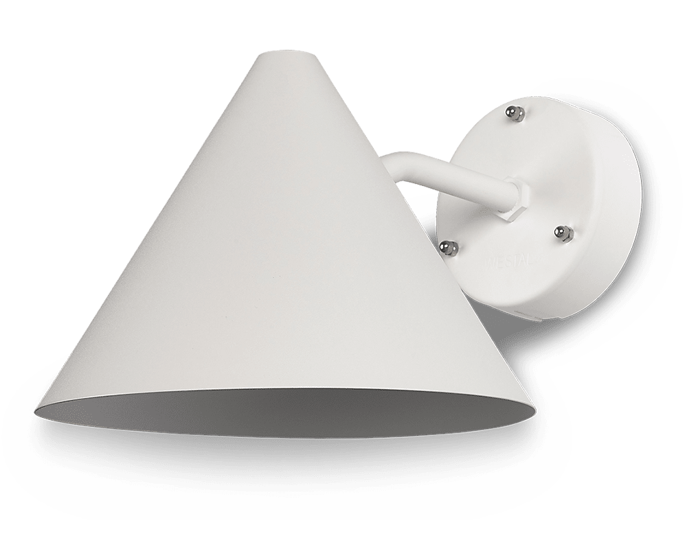 Tratt LED Blanco lámpara de exterior De Westal - La parte trasera cuenta con dos terminales de entrada/salida y un terminal de conexi&oacute;n r&aacute;pida para una f&aacute;cil instalaci&oacute;n.