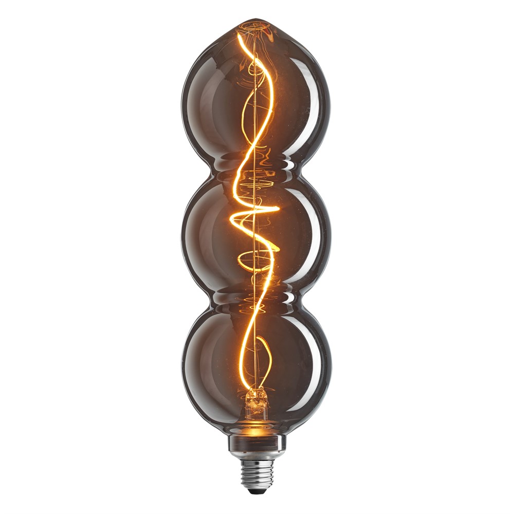 E27 4W 1800K Regulable en 3 niveles Color humo De Unison - Con una funci&oacute;n de atenuaci&oacute;n de 3 etapas y funci&oacute;n de memoria, puede ajustar f&aacute;cilmente el brillo a su estado de &aacute;nimo.