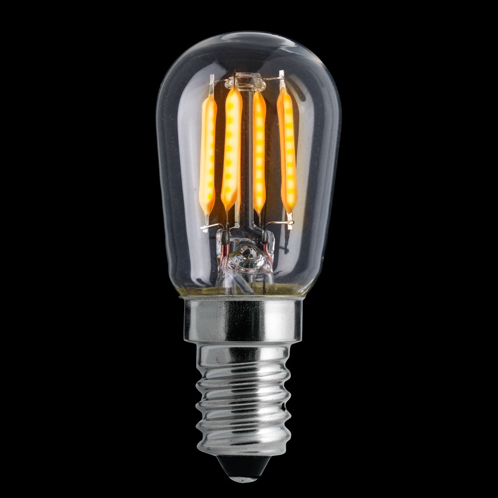 E14 2,5W 2200K Regulable en 3 niveles Transparente De Unison - Gracias a su regulador de intensidad de 3 niveles y función de memoria, el brillo se ajusta fácilmente a diferentes necesidades de iluminación, desde luz ambiental hasta iluminación funcional.