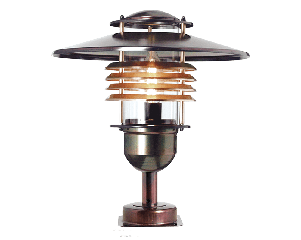 Arnäs I 38cm Cobre oxidado De Westal - Lámpara de pie con patrón de luz rotacionalmente simétrico.