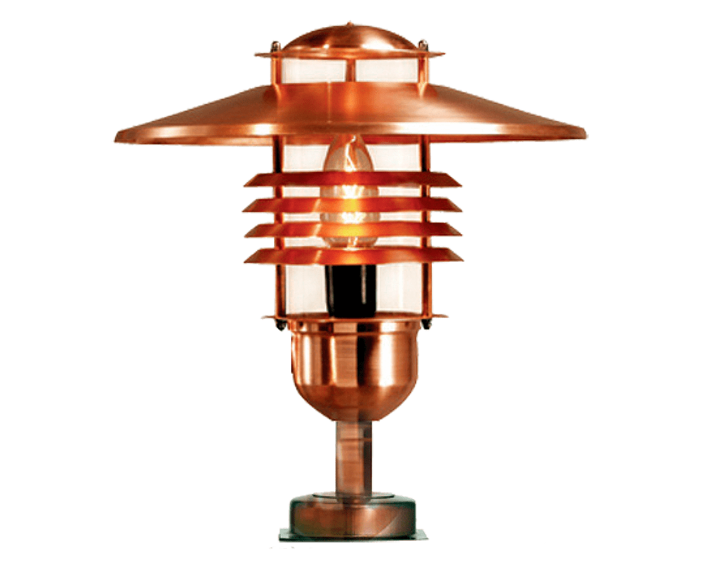 Arnäs I 38cm Cobre crudo De Westal - Lámpara de pie con patrón de luz simétrico rotacional.