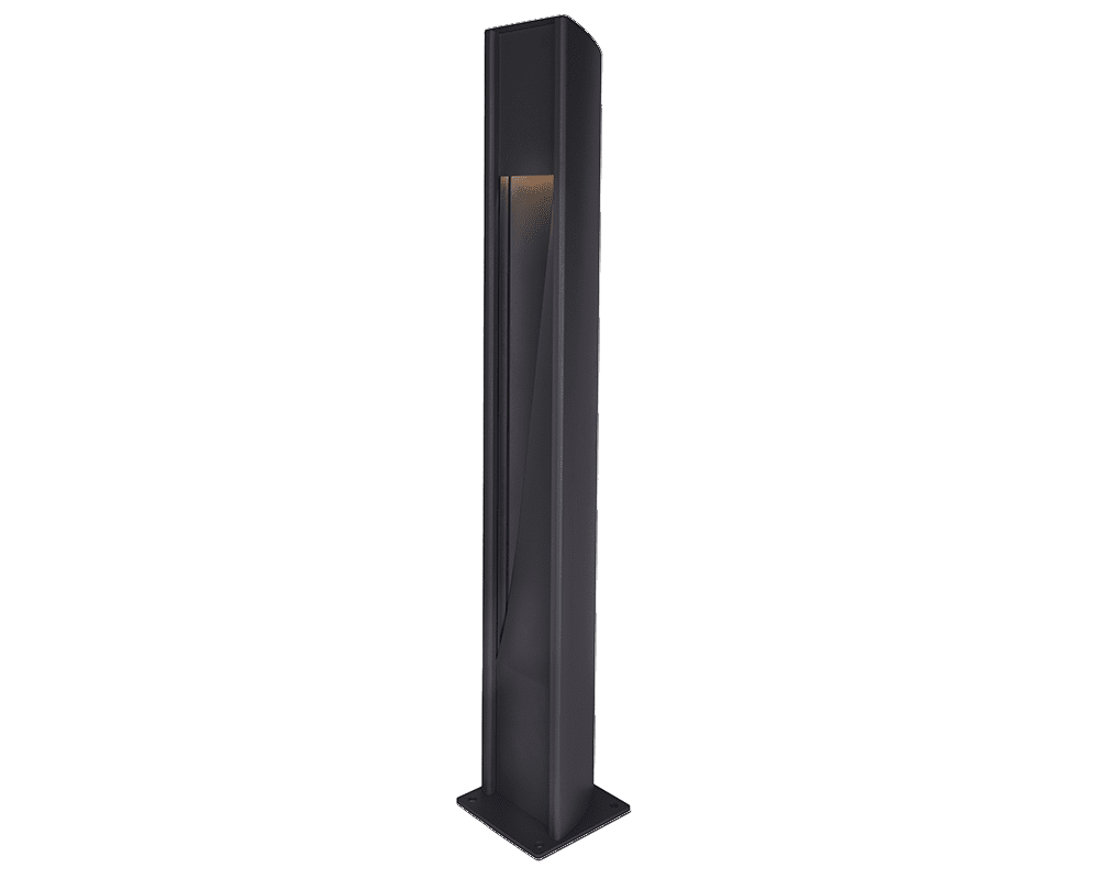 Trius 100cm Negro balizas De Westal - Como accesorios se incluyen marcadores para encastrar en hormigón así como un adaptador de cimentación para instalación en cimentaciones de 108mm.