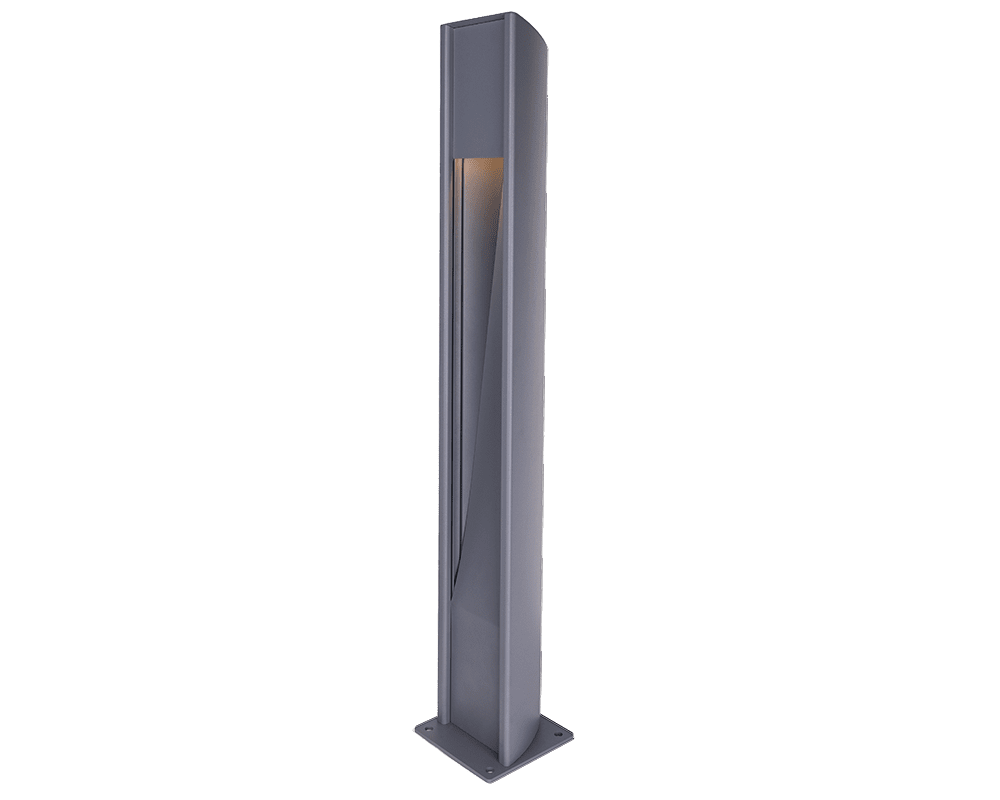 Trius 100cm Gris balizas De Westal - Como accesorios se incluyen marcadores para encastrar en hormig&oacute;n as&iacute; como un adaptador de cimentaci&oacute;n para instalaci&oacute;n en cimentaciones de 108mm.