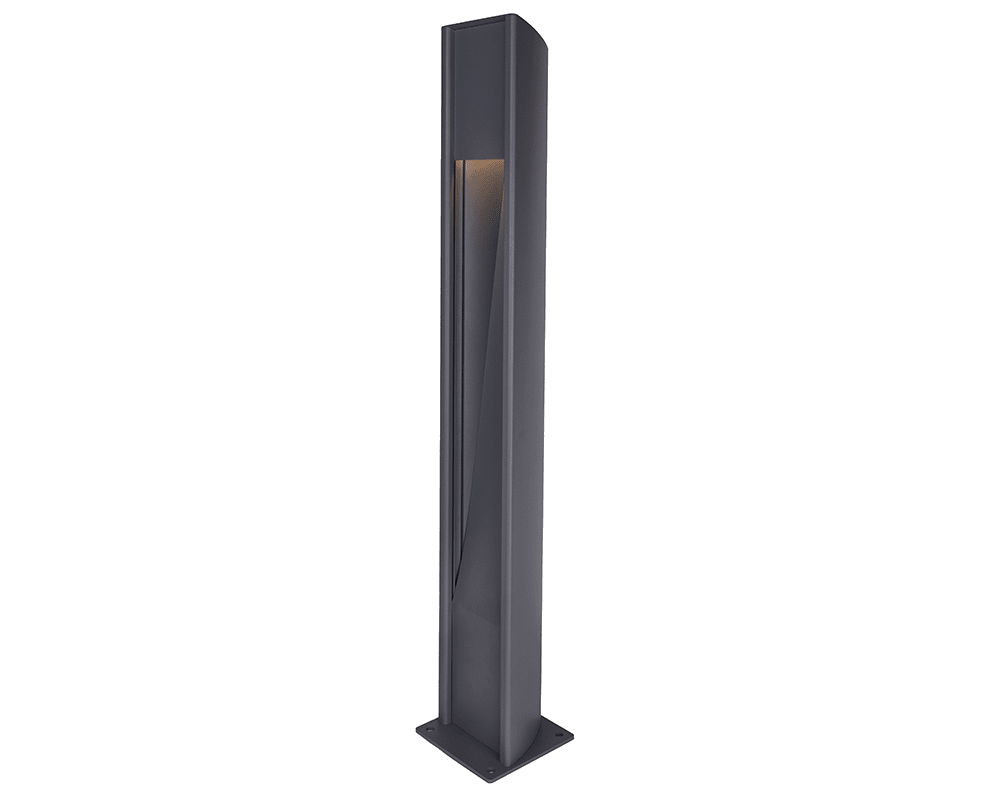 Trius 100cm Antracita balizas De Westal - Como accesorios se incluyen marcadores para encastrar en hormigón así como un adaptador de cimentación para instalación en cimentaciones de 108mm.
