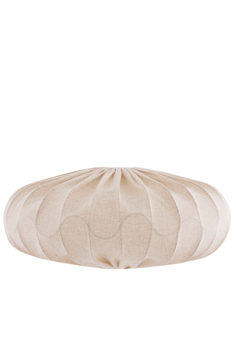 Bladverk Pantalla S/Colgante Ø70 Beige Lámpas de techo De Globen Lighting - La pantalla Bladverk es una pieza decorativa confeccionada en tela de lino beige con un diseño suave y orgánico.