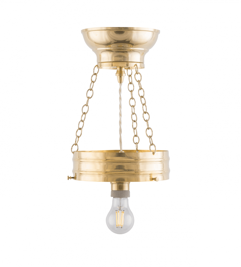Heidenstam Pendant 200 Latón De Karlskrona lampfabrik - La luminaria colgante proporciona luz tanto hacia abajo como hacia arriba en dirección al techo y, por lo tanto, a menudo se prefiere para el montaje en el techo, especialmente con alturas de techo de más de tres metros.