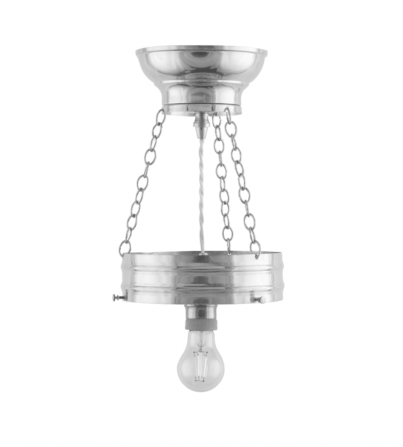Heidenstam Pendant 200 Níquel De Karlskrona lampfabrik - La luminaria colgante proporciona luz tanto hacia abajo como hacia arriba en dirección al techo y, por lo tanto, a menudo se prefiere para el montaje en el techo, especialmente con alturas de techo de más de tres metros.