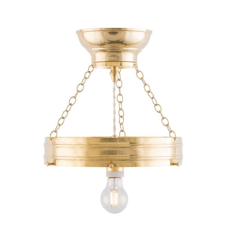 Heidenstam Pendant 300 Latón De Karlskrona lampfabrik - La luminaria colgante proporciona luz tanto hacia abajo como hacia arriba en dirección al techo y, por lo tanto, a menudo se prefiere para el montaje en el techo, especialmente con alturas de techo de más de tres metros.
