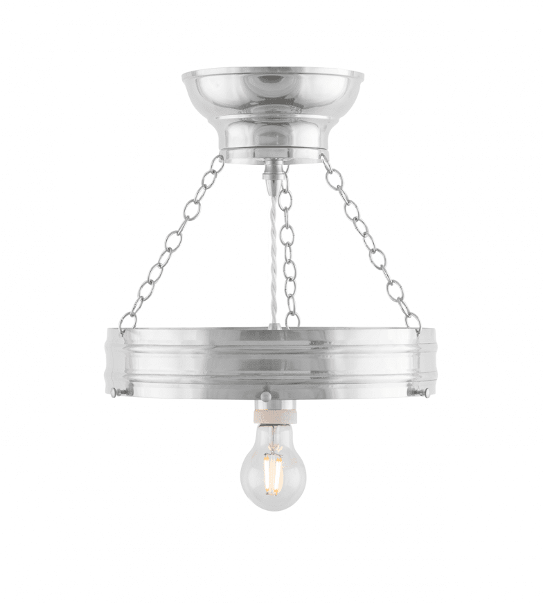 Heidenstam Pendant 300 Níquel De Karlskrona lampfabrik - La luminaria colgante proporciona luz tanto hacia abajo como hacia arriba en dirección al techo y, por lo tanto, a menudo se prefiere para el montaje en el techo, especialmente con alturas de techo de más de tres metros.