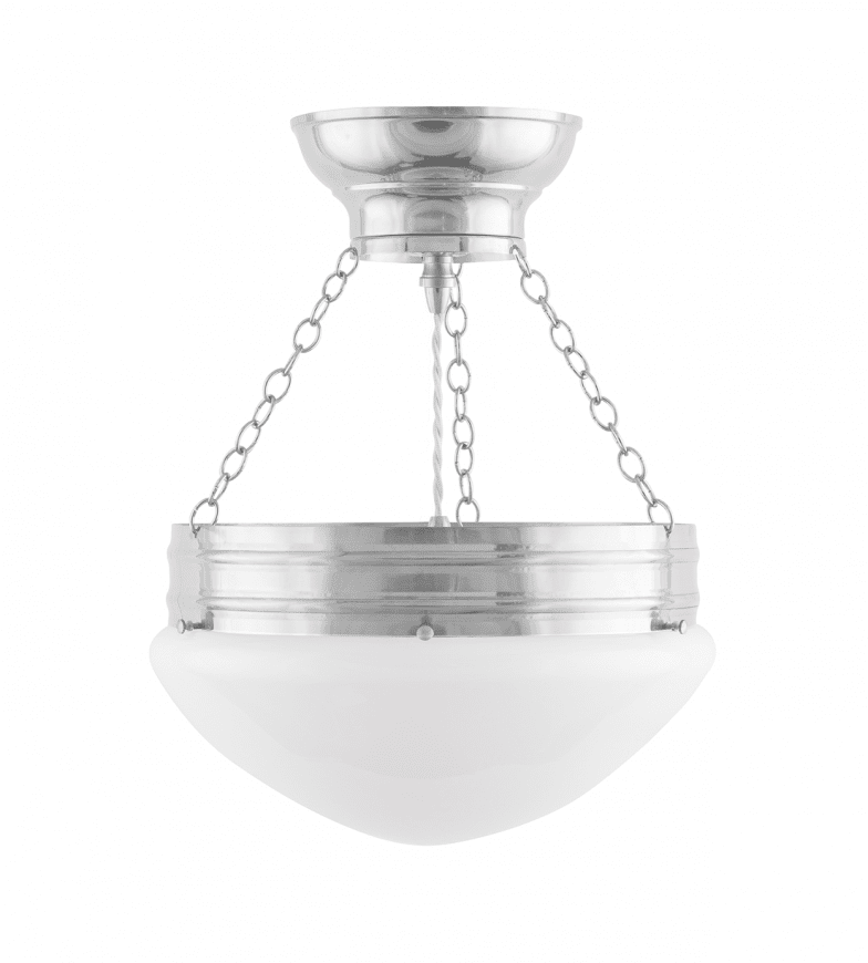 Heidenstam Pendant 300 Níquel De Karlskrona lampfabrik - La luminaria colgante proporciona luz tanto hacia abajo como hacia arriba en dirección al techo y, por lo tanto, a menudo se prefiere para el montaje en el techo, especialmente con alturas de techo de más de tres metros.