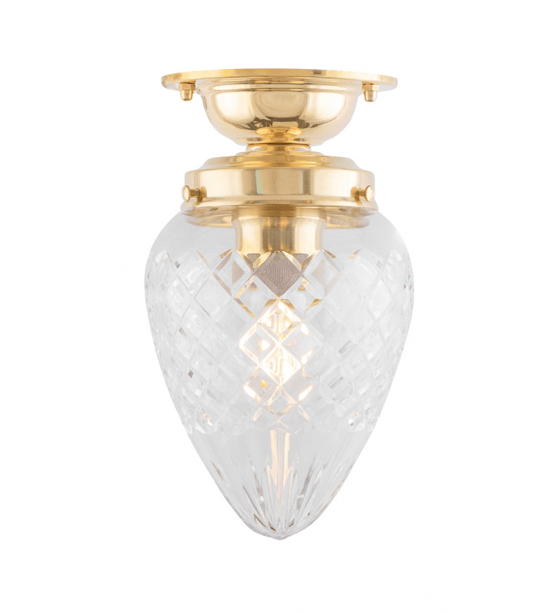 Lundkvist 80 Latón De Karlskrona lampfabrik - &Ouml;nskar man g&aring; in med kuloledning fr&aring;n sidan av armaturen kompletteras med en distansplatta.