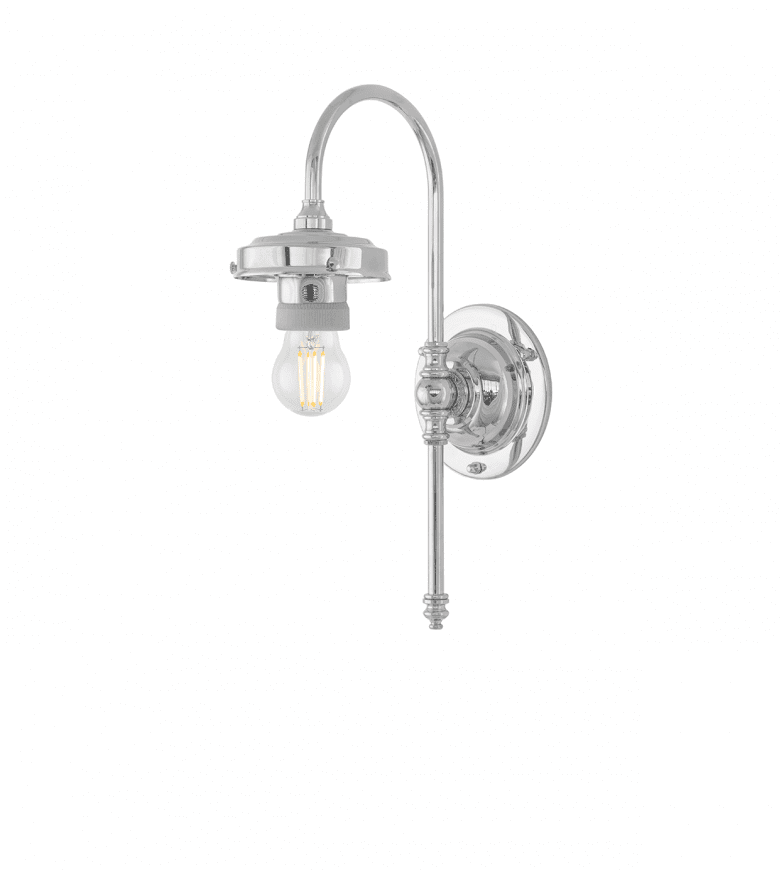 Blomberg IP21 Níquel De Karlskrona lampfabrik - F&ouml;r att g&aring; in med kuloledning kompletteras med en distansplatta.