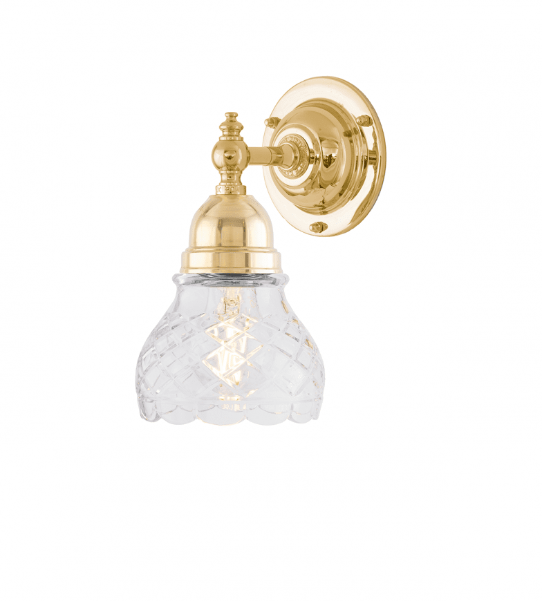 Adelborg Latón De Karlskrona lampfabrik - F&ouml;r att g&aring; in med kuloledning kompletteras med en distansplatta.