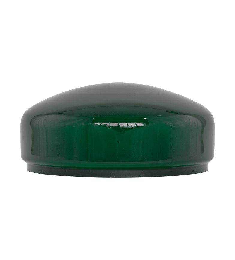 Flat Table Lamp Glass Shade 235 Verde De Karlskrona lampfabrik - 