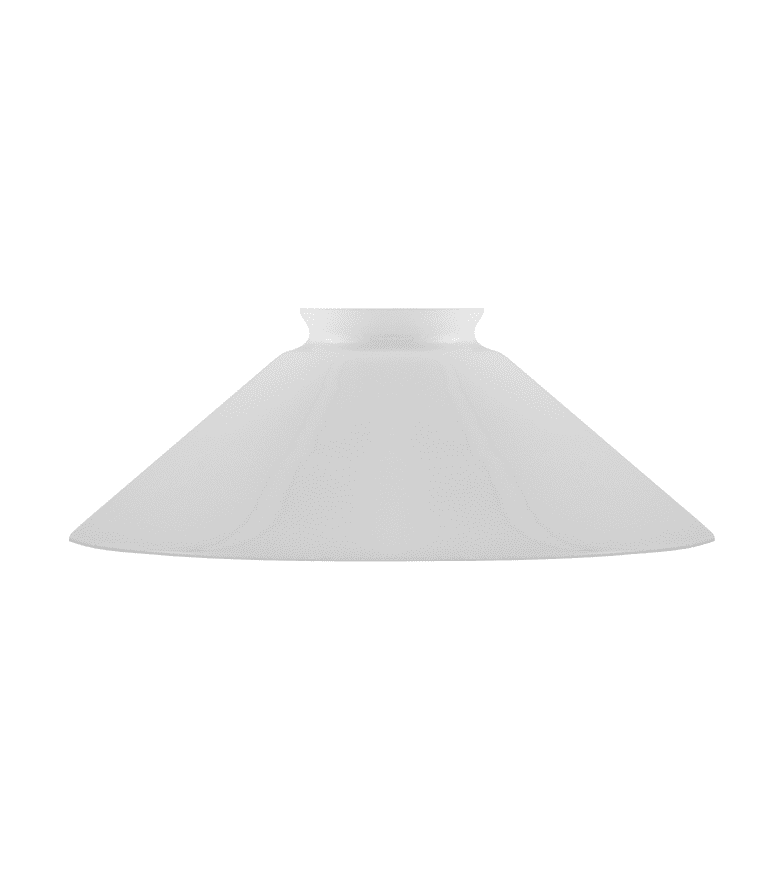 Schoolhouse Glass Shade 60/200 Blanco De Karlskrona lampfabrik - Una clásica "empresa de zapatero" cuya forma se ha mantenido inalterada desde la aparición de las primeras lámparas colgantes electrificadas con cables.