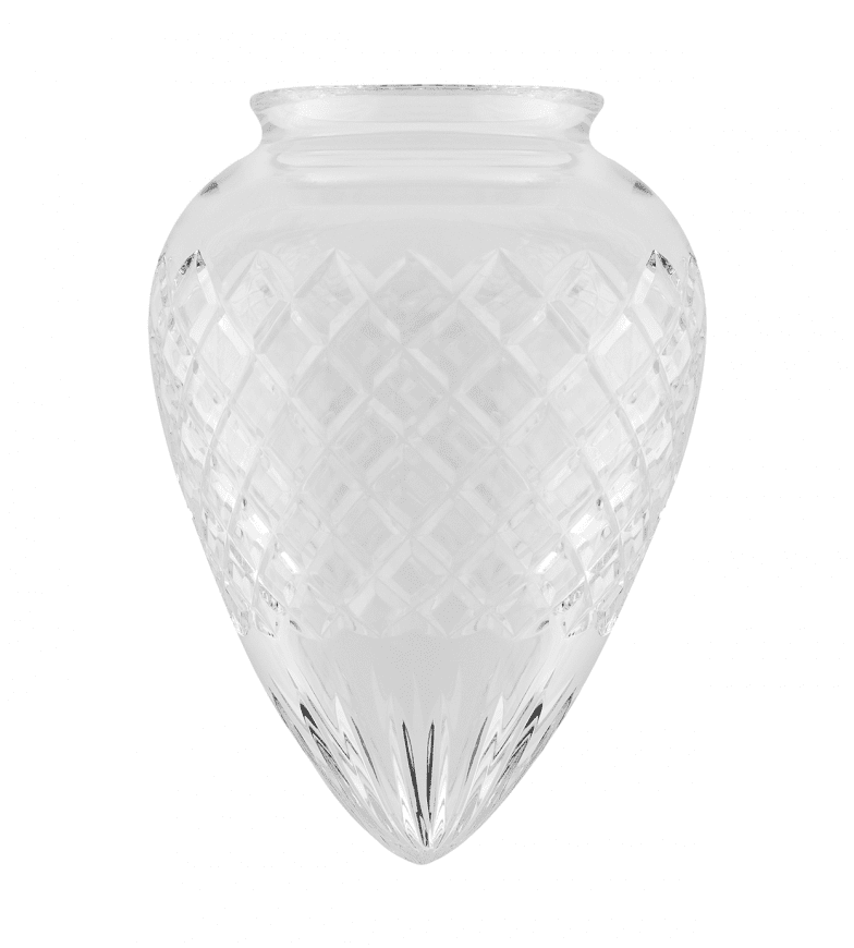 Imagen ampliada de Teardrop Glass Shade 80/120 Transparente De Karlskrona lampfabrik - Una cl&aacute;sica c&uacute;pula de cristal tallado realizada en vidrio transparente que emite un brillo muy elegante y agradable.