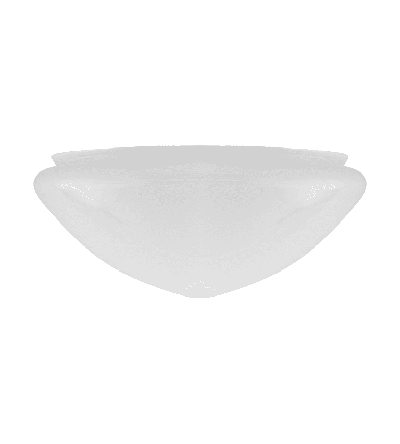 Pendant Glass Shade 300 Blanco De Karlskrona lampfabrik - Las cúpulas blancas cerradas recién comenzaron a usarse en la década de 1920; antes de eso, se usaba vidrio transparente esmerilado o esmerilado, que no estaba destinado a amortiguar la luz de la lámpara incandescente en la misma medida.