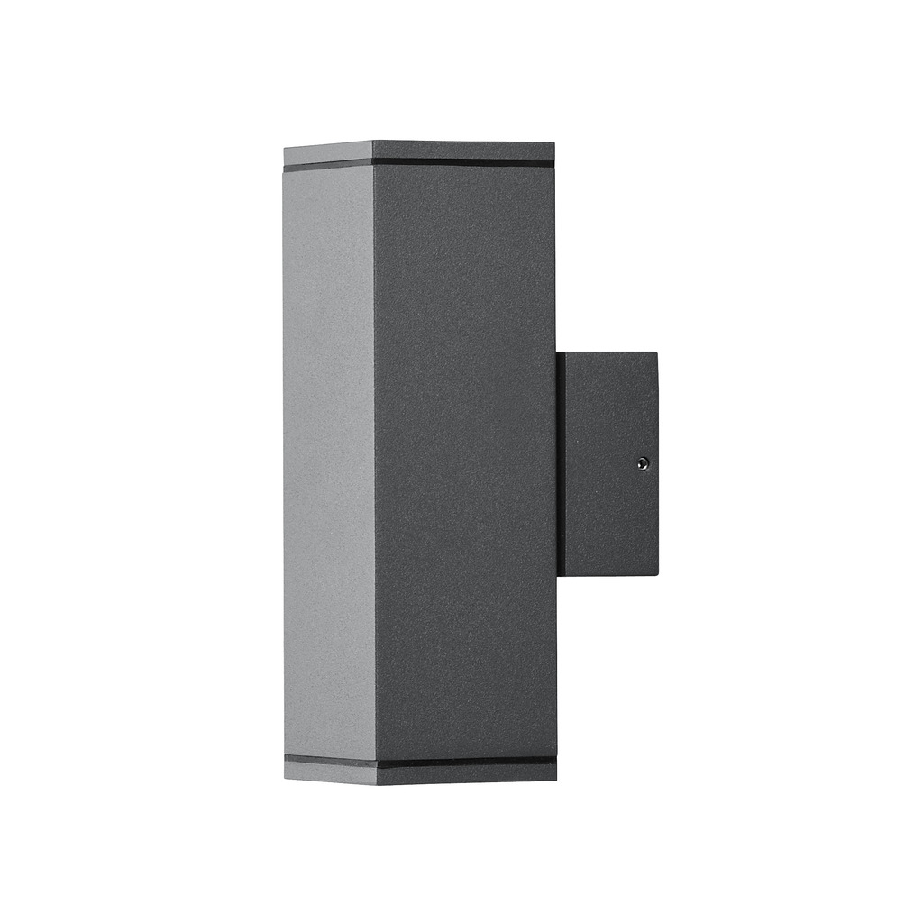 Monza Gris oscuro lámpara de exterior De Konstsmide - Cree una solución de iluminación elegante y moderna en su fachada con este aplique de pared gris oscuro que brilla tanto hacia arriba como hacia abajo.