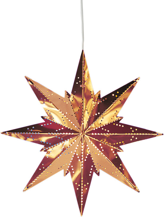 Mini Ø25 Cobre De Star Trading - Preciosa estrella de Adviento que difunde un maravilloso ambiente navide&ntilde;o en la casa.