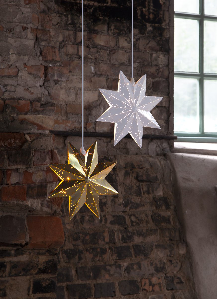 Classic Ø28 Latón De Star Trading - Hermosa estrella de metal color lat&oacute;n para uso interior.
