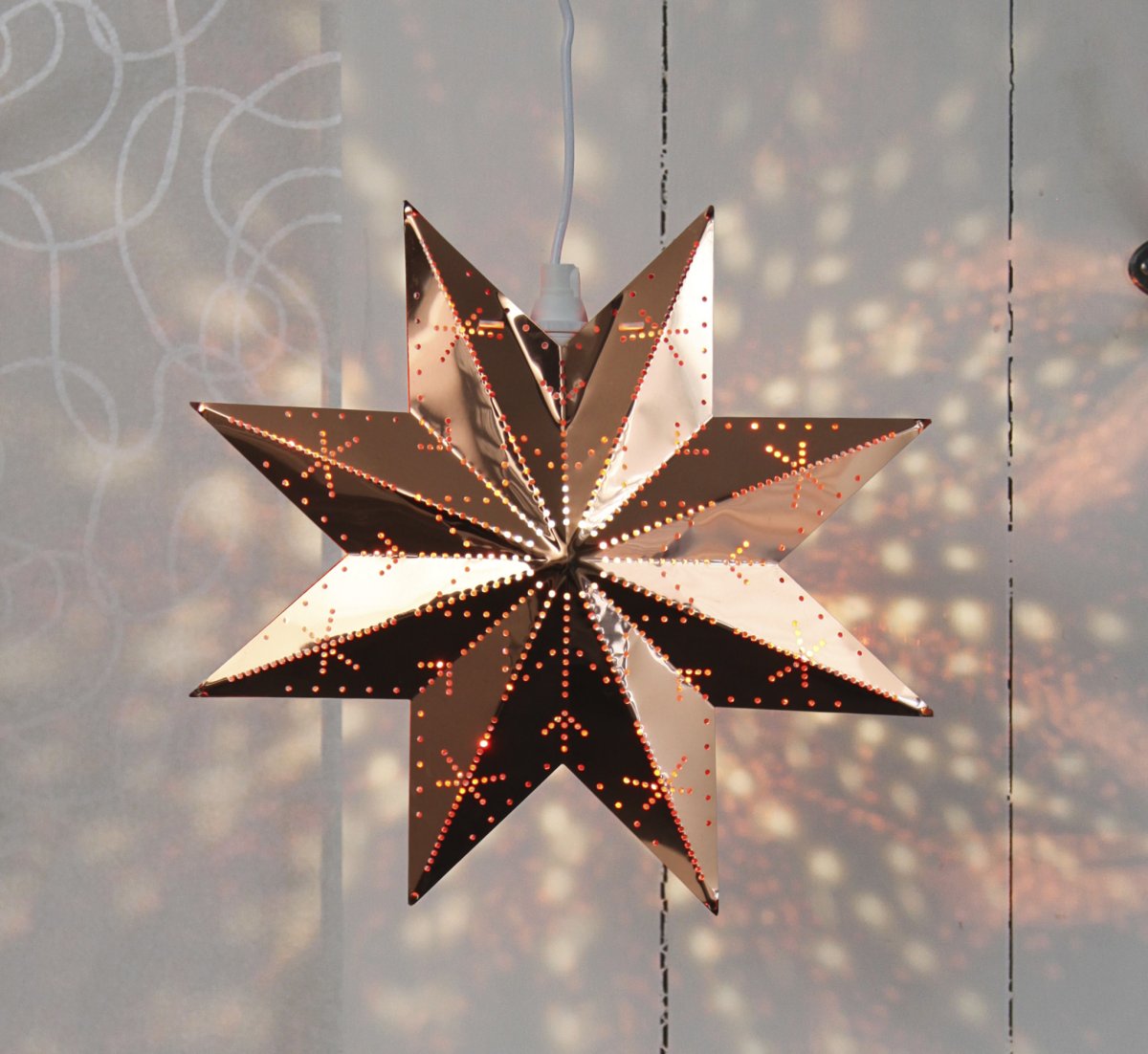 Classic Ø28 Cobre De Star Trading - Hermosa estrella de metal color cobre para uso interior.