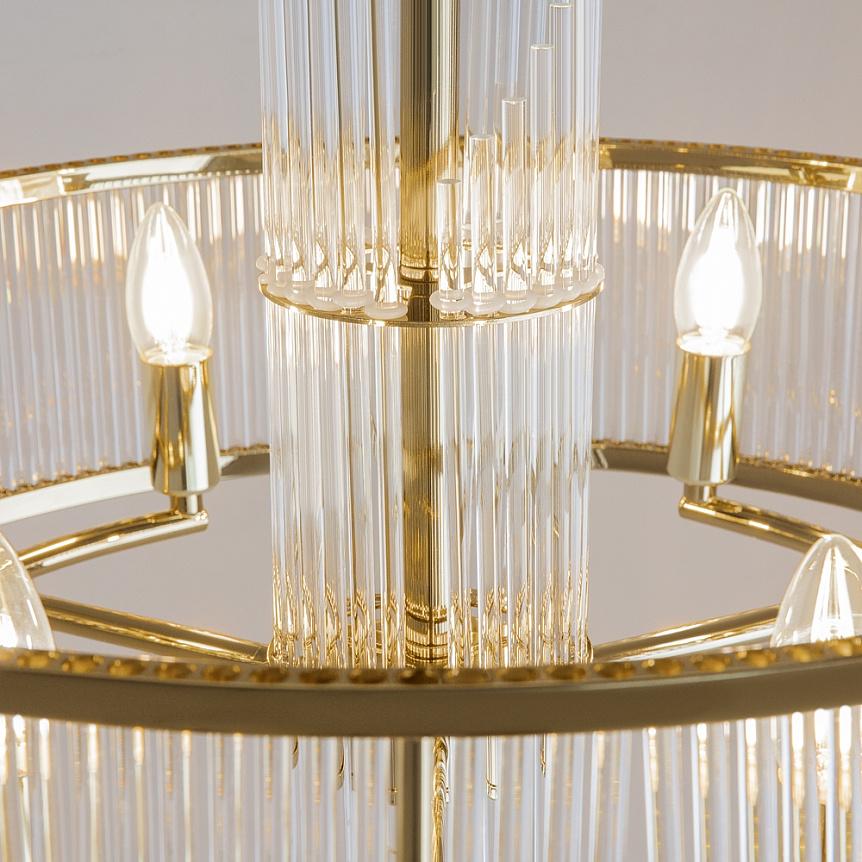 Frame Ø58 Oro Lámpas de techo De Maytoni - Los prismas dispersan la luz de una manera hermosa y efectiva que mejora la atm&oacute;sfera de la habitaci&oacute;n.