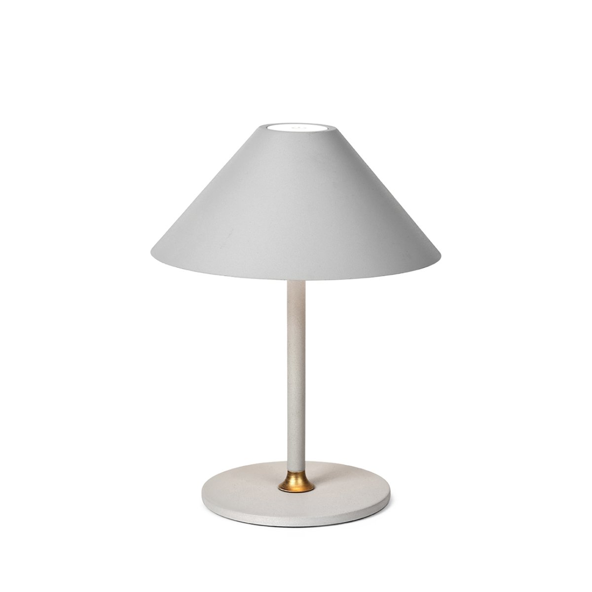 Hygge 20cm Gris cálido portátil De Halo Design - Tiene una clasificación IP54, por lo que es adecuado para uso en interiores y exteriores (aunque debe almacenarse y cargarse en interiores).