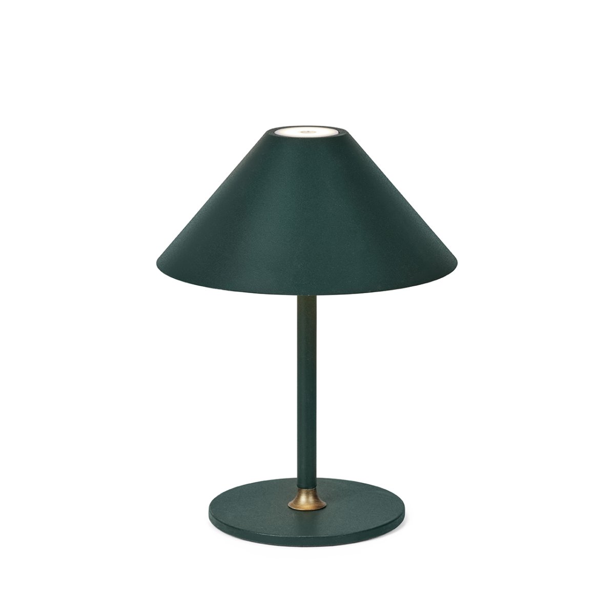 Hygge 20cm Verde portátil De Halo Design - Tiene una clasificación IP54, por lo que es adecuado para uso en interiores y exteriores (aunque debe almacenarse y cargarse en interiores).